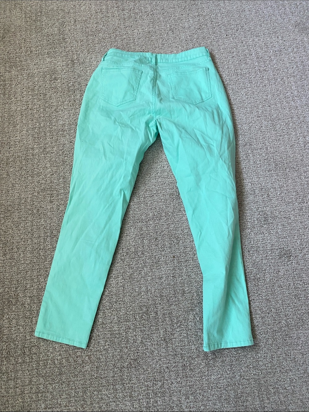 crown & ivy Mint Teal Jeans Pants Size 10 - Picture 5 of 5